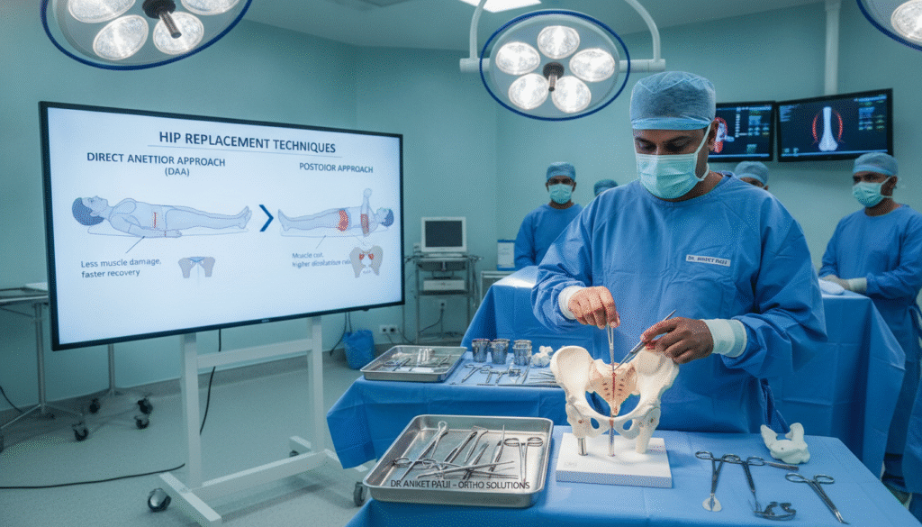 DAA vs posterior hip replacement India