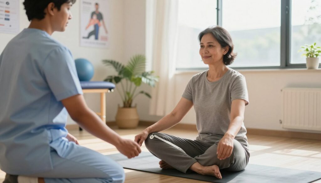 measuring range motion for cross legged sitting